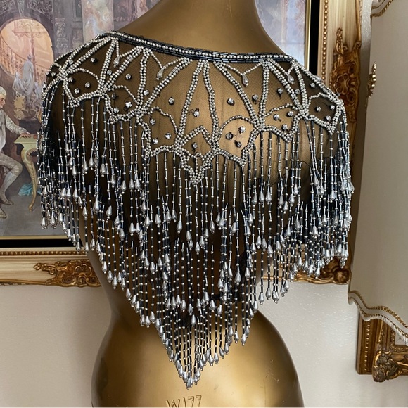 Vintage Beaded Shawl - Picture 4 of 7